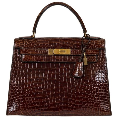 hermes kelly 28 croc|Hermes kelly crocodile handbag.